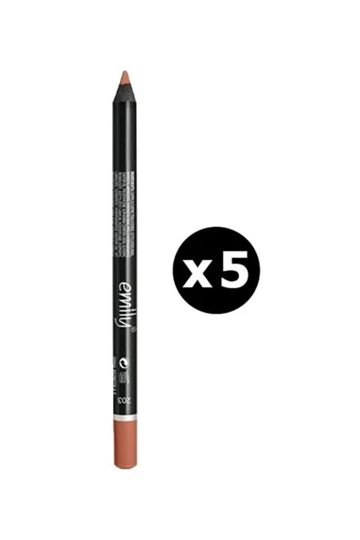 Emily Dudak Kalemi 5li No: 203 ürün görseli 1