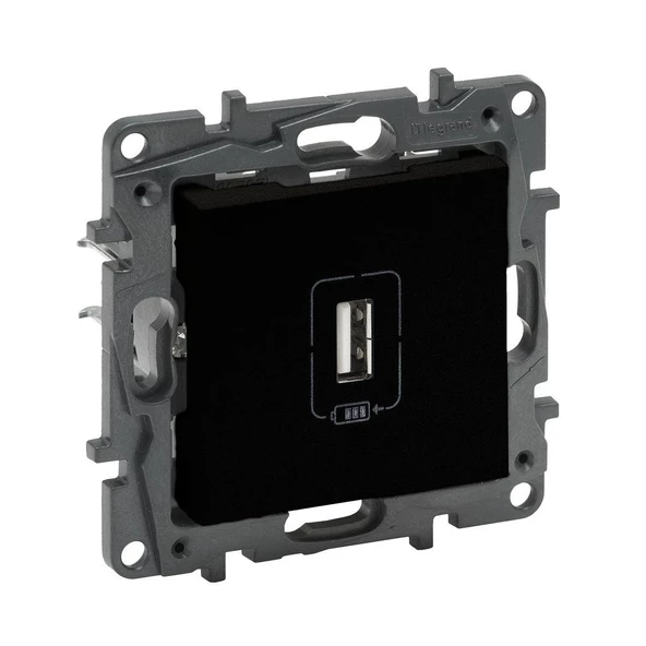 Legrand Raventi Selectıon Siyah Tekli Usb Şarj Prizi 1100Ma ürün görseli 1