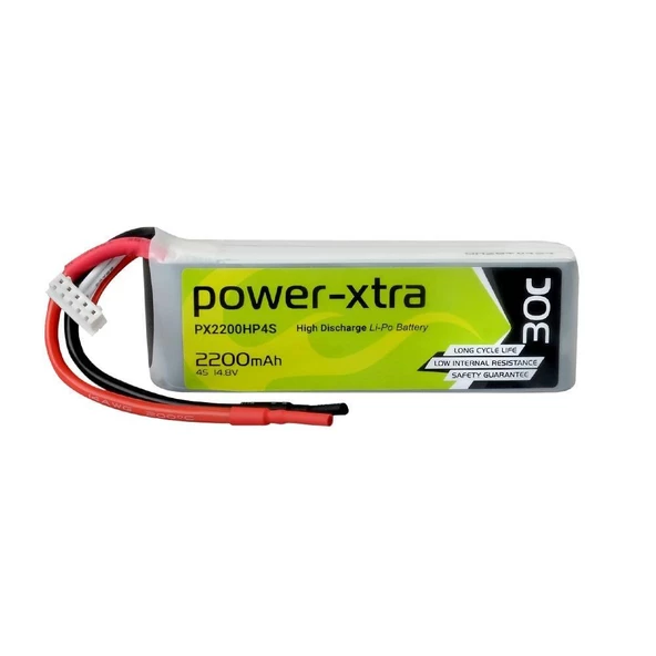 Power-Xtra 14.8v 2200mah 4s Lipo Pil - Lipo Batarya 30c ürün görseli 1