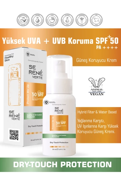 Leke Karşıtı Ve Yağlanma Karşıtı Renkli Güneş Koruyucu Krem Hybrid Filter Spf 50 ürün görseli 1