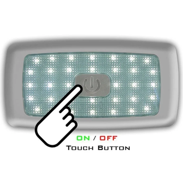 Sanel Led Lamba 24V 34 Ledli İç Aydınlatma Dokunmatik Sıcak Beyaz STA24WW34AAB ürün görseli 1