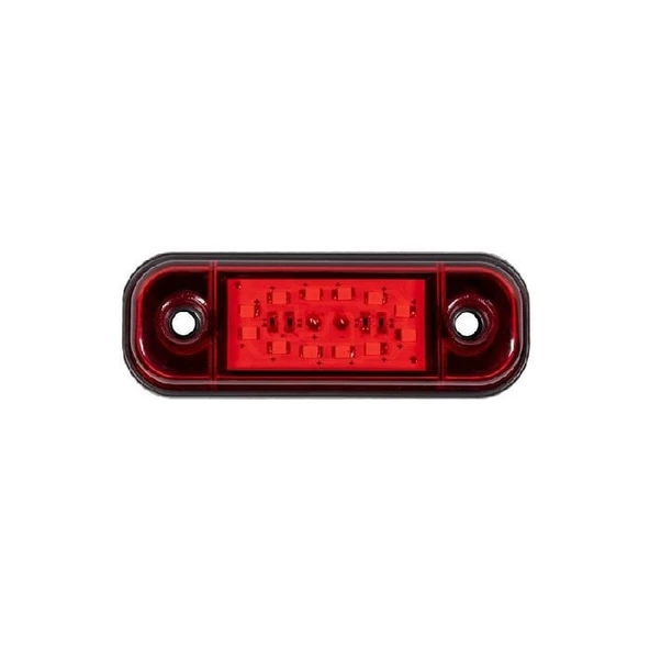 Parmak Lamba Oval 12 Led'Li 86Mm 12V-24V Kırmızı - FR0175-R ürün görseli 1