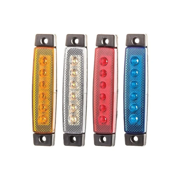 Parmak Lamba 6 Led’li 12V/24V Beyaz - 52-B ürün görseli 1