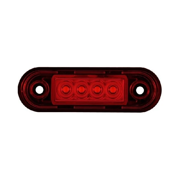 Parmak Lamba 4 Led'Li 83Mm 12V-24V Kırmızı - FR0170-R ürün görseli 1