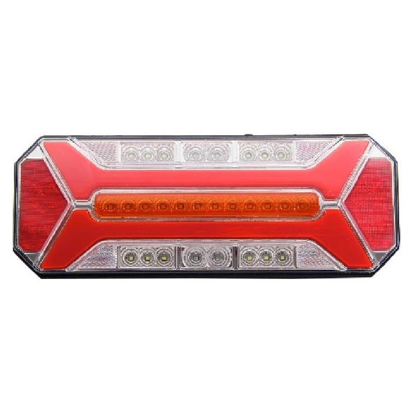 Yeni Star Neon Led Stop Lambası Kayar Sinyalli Kamyon-tır-dorse-karavan-kamyonet 12x24 Volt 1 adet ürün görseli 1