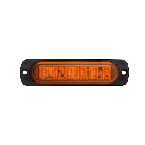 Parmak Lamba Mercekli Cam 6 Led'Li 114Mm 12V-24V Sarı - FR0272-Y ürün görseli 1