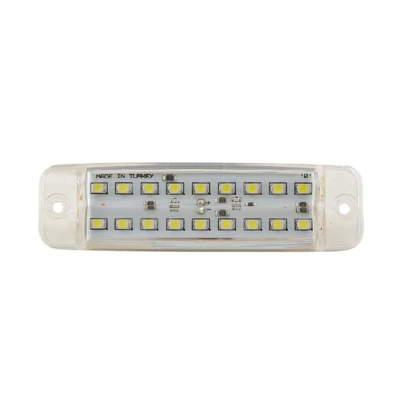 Çift Sıra Parmak Lamba 18 Led'Li 100Mm 12V-24V Beyaz - FR0316-W ürün görseli 1