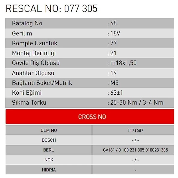 Isıtma Bujisi - Magirus - ET077305 - Resim 2