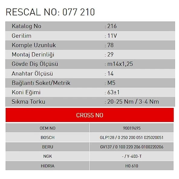 Isıtma Bujisi - Opel - ET077210 - Resim 2