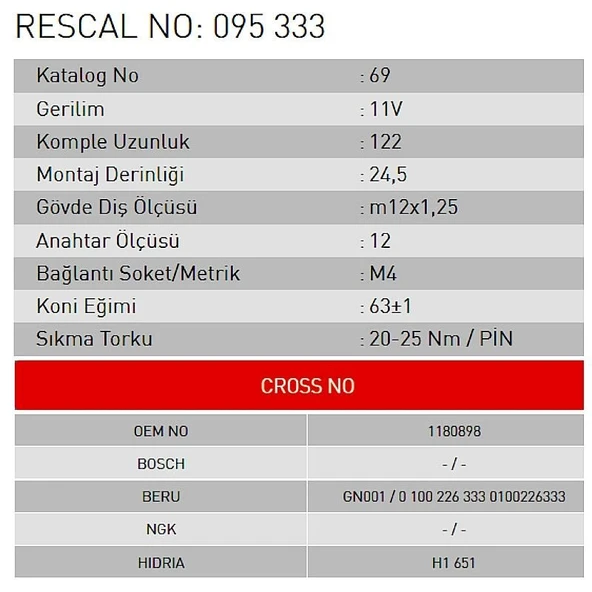 Isıtma Bujisi - Magirus - ET095333 - Resim 2