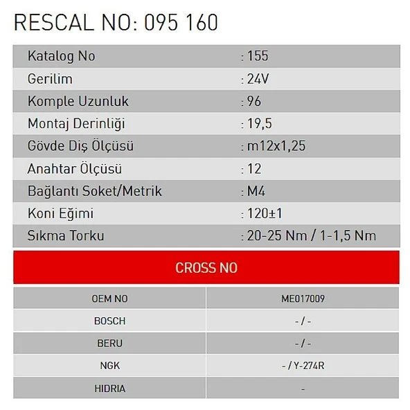 Isıtma Bujisi - Mitsubishi - ET095160 - Resim 2