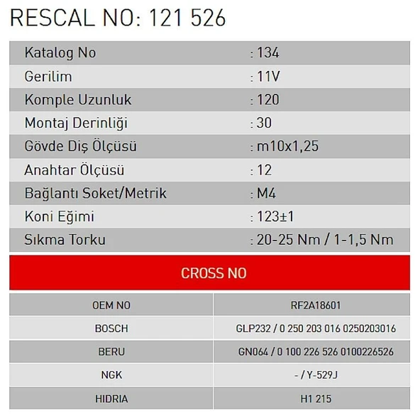 Isıtma Bujisi - Mazda - ET121526 - Resim 2