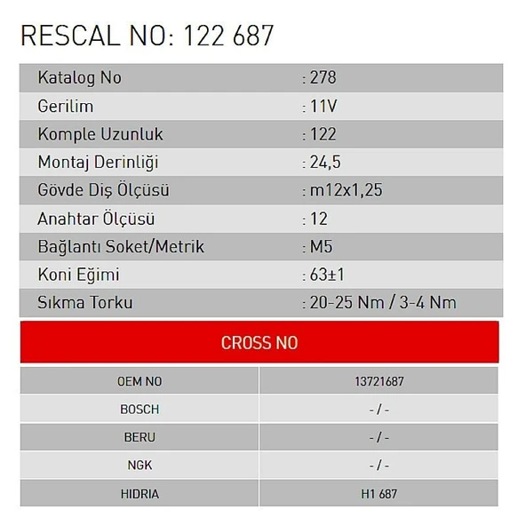 Isıtma Bujisi - Tractor - ET122687 - Resim 2
