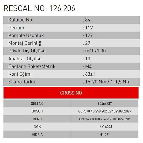 Isıtma Bujisi - Opel - ET126206 - Resim 2