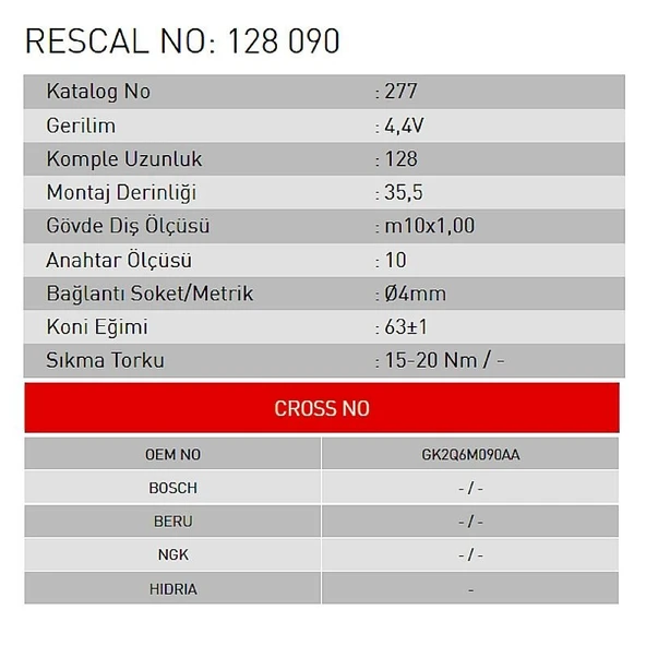 Isıtma Bujisi - Ford - ET128090 - Resim 2
