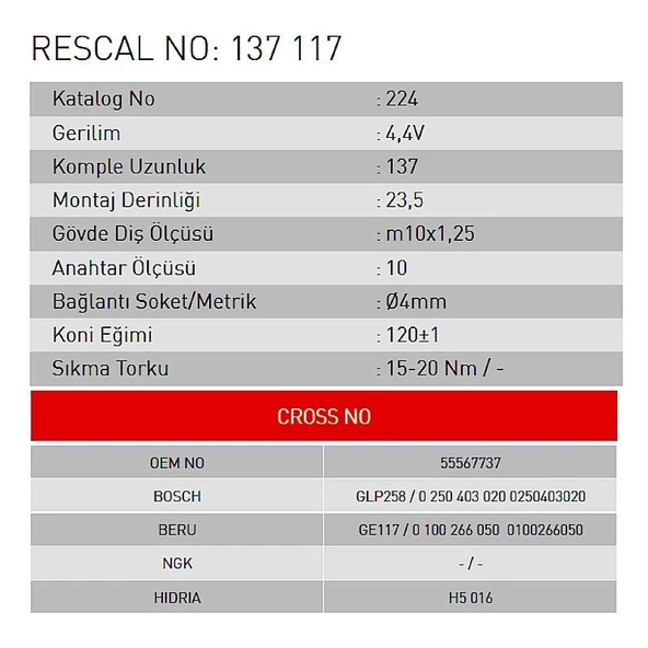 Isıtma Bujisi - Opel - ET137117 - Resim 2