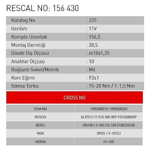 Isıtma Bujisi - Alfa Romeo - ET156430 - Resim 2
