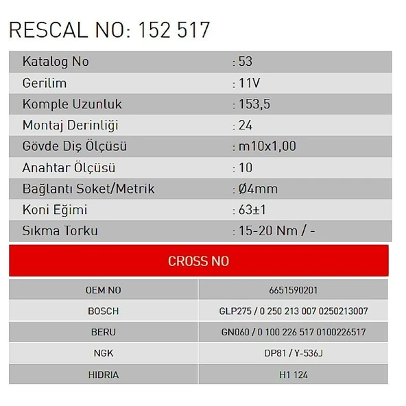 Isıtma Bujisi - Ssangyong - ET152517 - Resim 2
