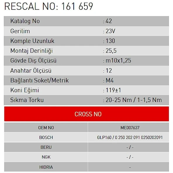 Isıtma Bujisi - Mitsubishi - ET161659 - Resim 2