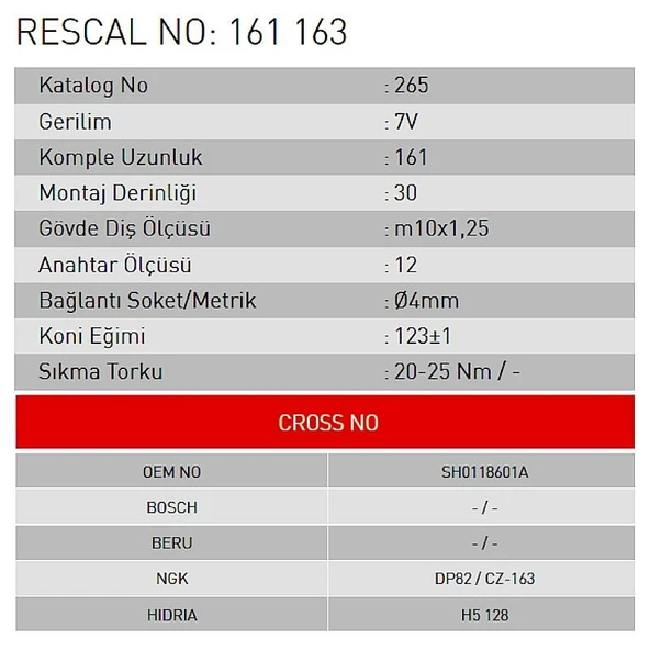 Isıtma Bujisi - Mazda - ET161163 - Resim 2