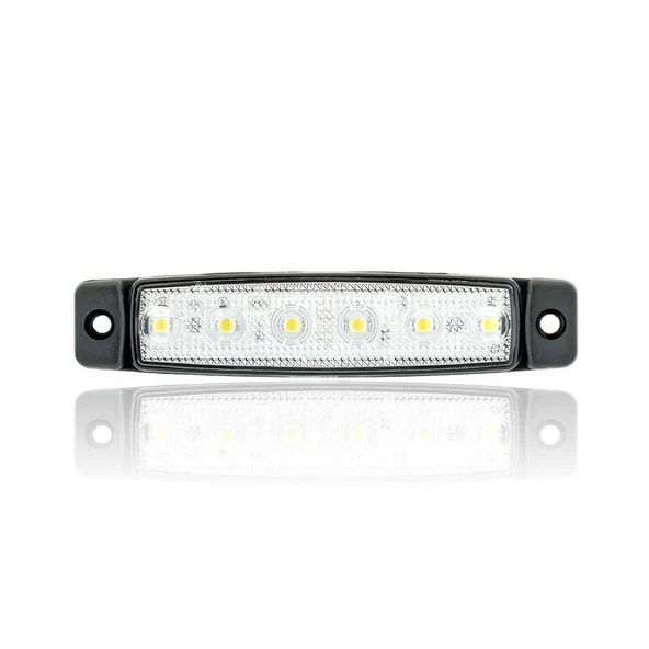 Sanel 24V Üniversal Parmak 6 Led Basamak Beyaz SBB24W6 ürün görseli 1