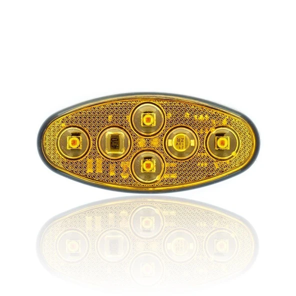 Sanell Animasyonlu 12-24V Universal Elip 4 Led Dış Makan Uyumlu Sarı SBEF4Y ürün görseli 1