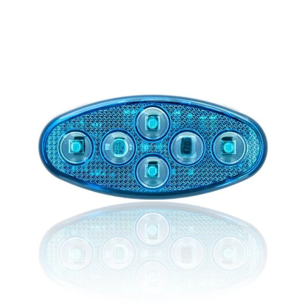 Sanel 24V Universal Elips 6 Led Dış Mekan Uyumlu Mavi SBE24B6 ürün görseli 1