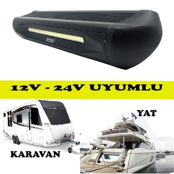 Sanel Power Led İç -Dış Aydınlatma 10V-30V 36*0.5W Siyah SZLB36W ürün görseli 1
