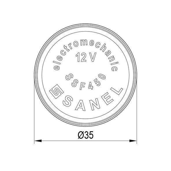 Sanel Flaşör 24 Volt Elektromekanik SSF451 - Resim 3