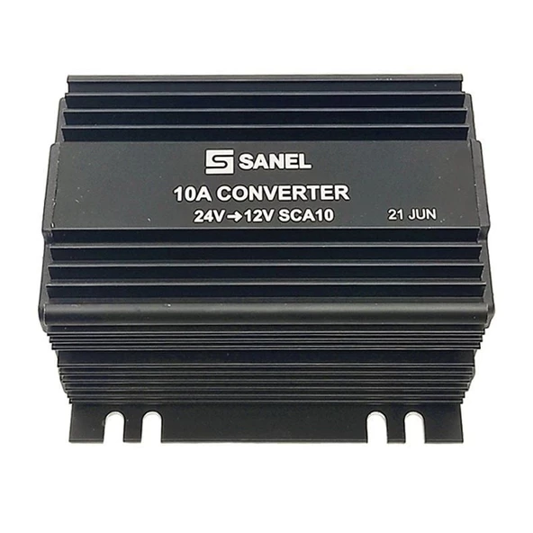 Sanel Konvertör 10 Amper 24V12V Voltaj Düşürücü Radyo Hafızalı SCA10M ürün görseli 1