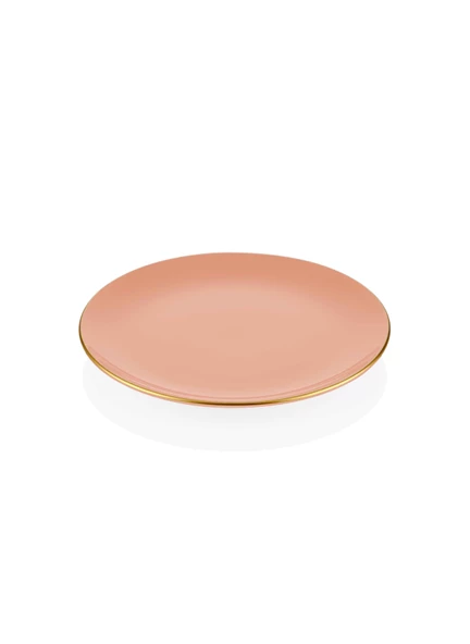 The Mia Basic Pasta Tabağı 6 Lı Set Somon Pembe - 19cm - Resim 3