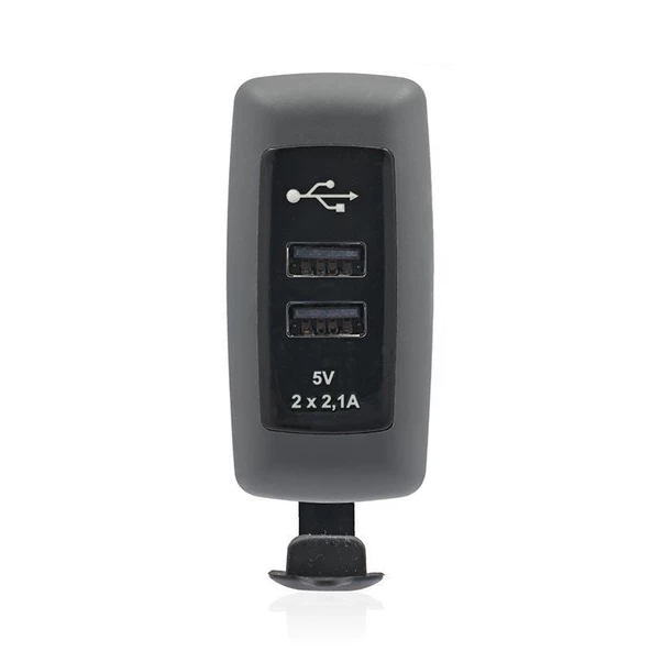 Sanel Usb Şarj Küpteşte Montajlı Çift Çıkış 12//24V 4.2A Suc7 SUC7B.DG ürün görseli 1