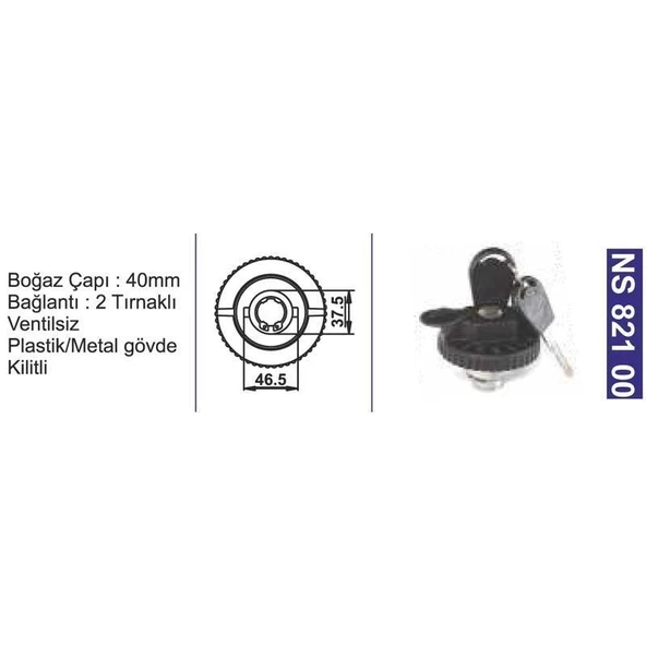 Depo Kapağı (11 S2-00180) Kilitli Bmc. 3.0-L60-Tdi80-L100-Fatıh 110(Em) - Hyundaı Forklıft K5C7121 - NS82100 ürün görseli 1