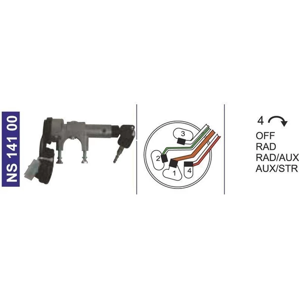 Direksiyondan Kilitli Kontak Bmc.Profesyonel-Belde 58Rs502922 - NS14100 ürün görseli 1