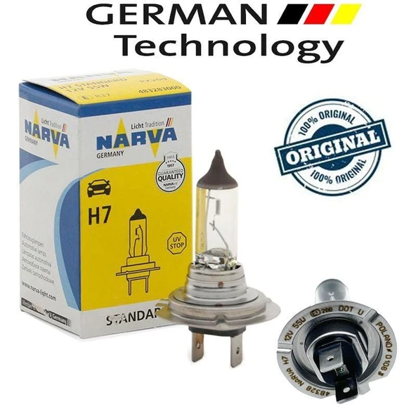 Narva 12V H7 Ampul 55W Standart - Nrv48328 ürün görseli 1