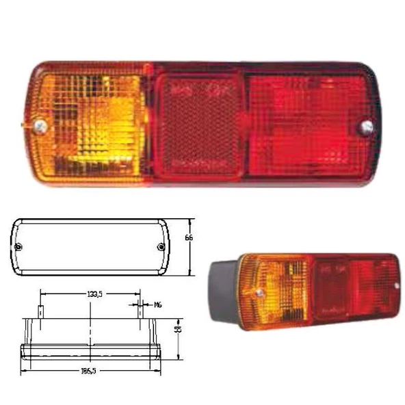 Jcb İş Makinesi Arka Stop Lambası E.M. - 206278 - Resim 3
