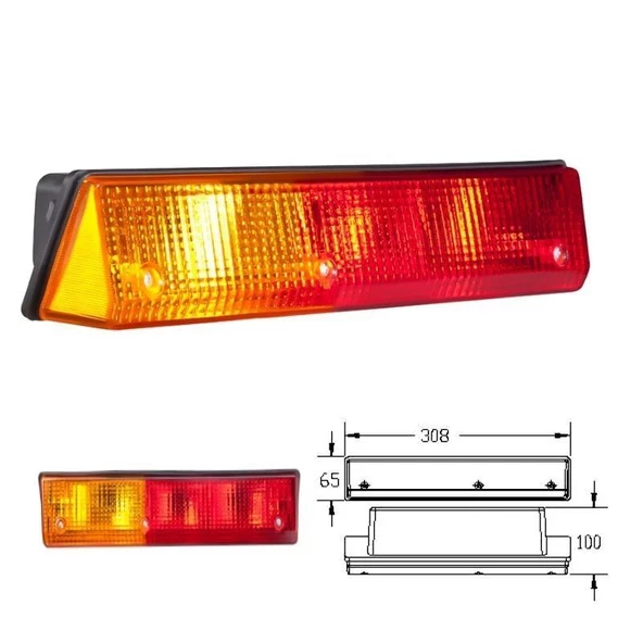 Traktör 55-46 Stop Lambası Sağ - 842114-RH - Resim 4