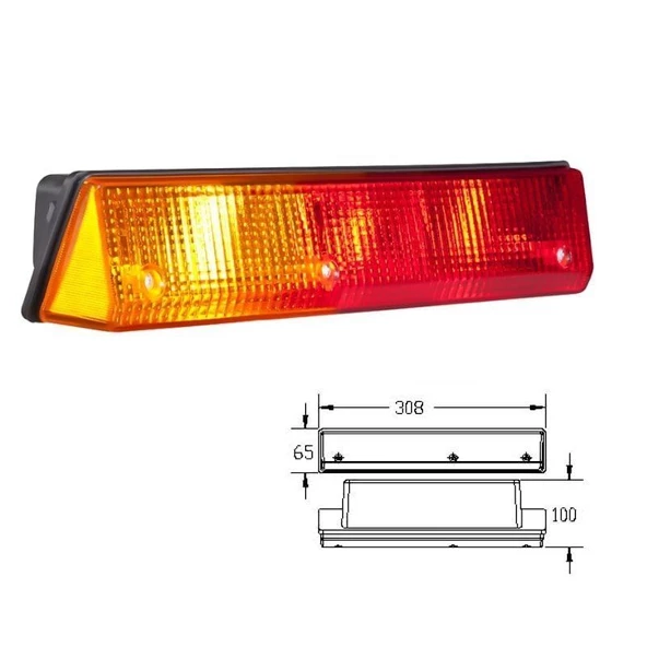 Traktör 55-46 Stop Lambası Sağ - 842114-RH - Resim 3