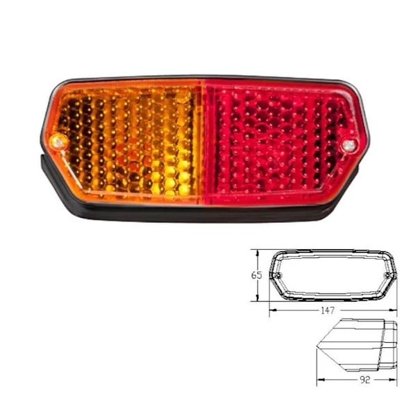 Traktör 480-640 Arka Stop Camı Sol - 842120-LH - Resim 2