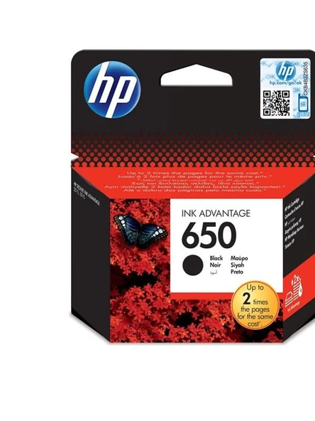 HP CZ101AE NO:650 MÜREKKEP KARTUŞ 360 SAYFA SİYAH 1N ürün görseli 1