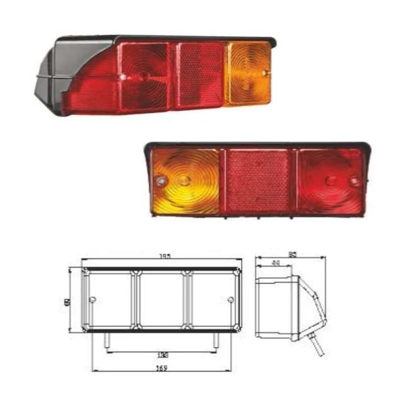 Süper 240 Plus Stop Sinyal Lambası Sol - 201005-LH - Resim 3