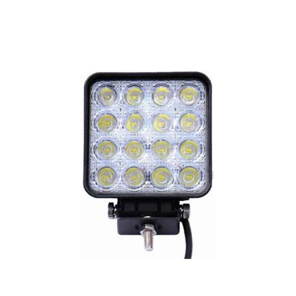 Kare Çalışma Lambası 16 Ledli 48(Power Led) Beyaz - 92 ürün görseli 1