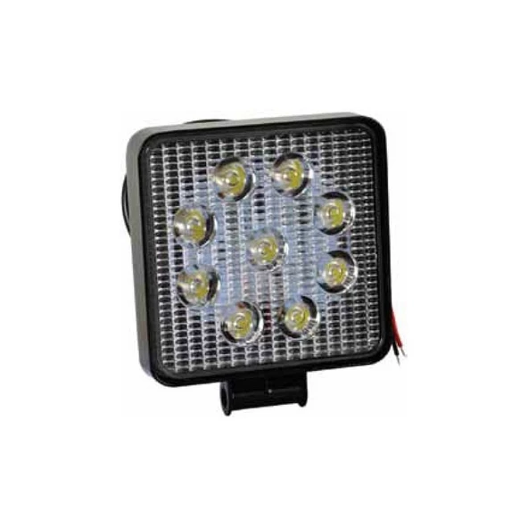 Kare Çalışma Lambası 9 Ledli 27W(Power Led) Beyaz - 90 ürün görseli 1