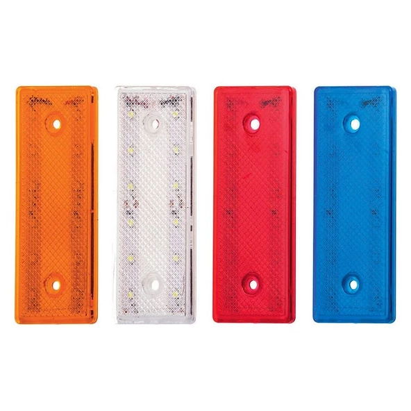 12 Ledli Side Marker Lamba 12V/24V Beyaz - 51-B ürün görseli 1