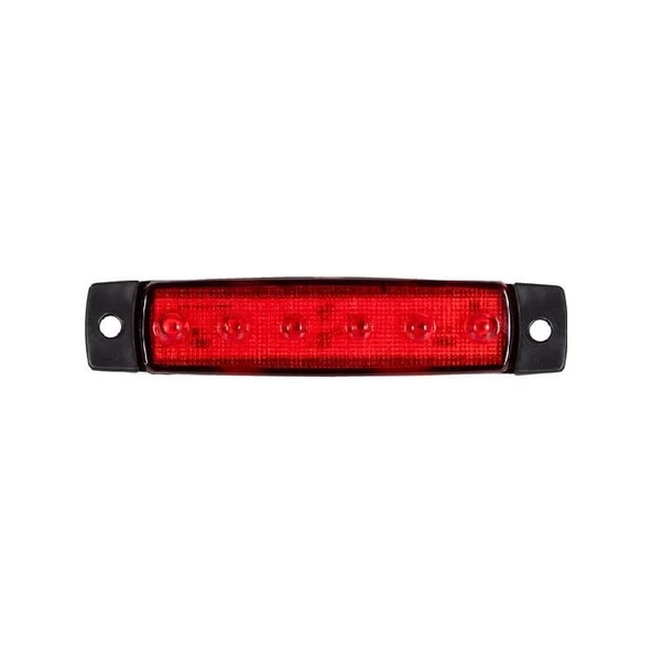 Parmak Lamba 6 Led'Li 92Mm 12V-24V Kırmızı - FR0172-R ürün görseli 1