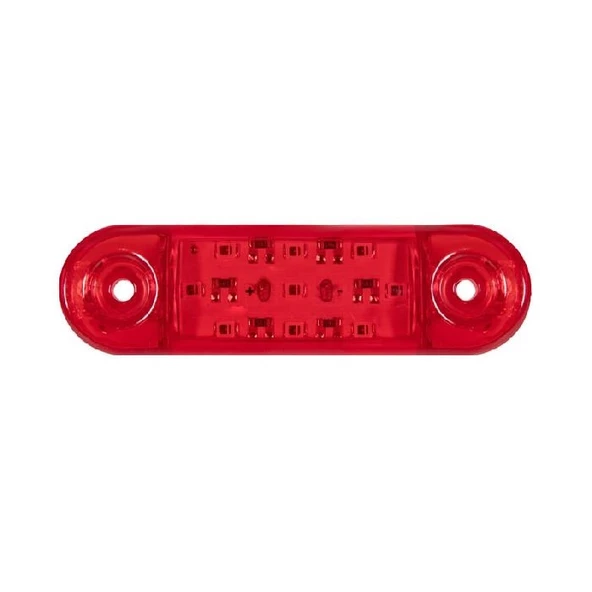 Parmak Lamba Oval 9 Led'Li 84Mm 12V-24V Kırmızı - FR0174-R ürün görseli 1