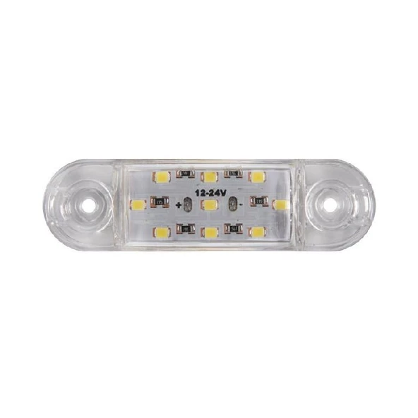 Parmak Lamba Oval 9 Led'Li 84Mm 12V-24V Beyaz - FR0174-W ürün görseli 1