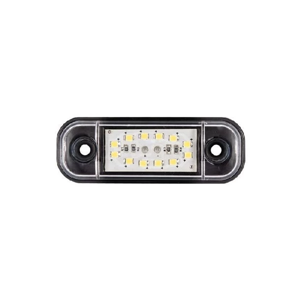 Parmak Lamba Oval 12 Led'Li 86Mm 12V-24V Beyaz - FR0175-W ürün görseli 1