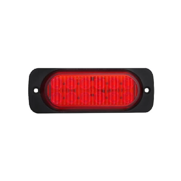 Animasyonlu Lamba Mercekli Cam 12 Led'Li 115Mm 12V-24V Kırmızı - FR1278-R ürün görseli 1