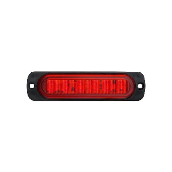 Animasyonlu Lamba Mercekli Cam 6 Led'Li 114Mm 12V-24V Kırmızı - FR1272-R ürün görseli 1